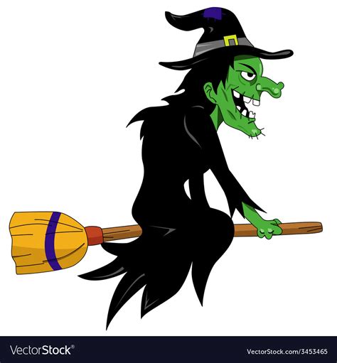 Witch on a broomstixm